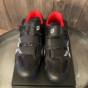 Peloton Black and Red Cycling Shoes